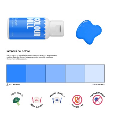 Colour Mill Cobalt 20 ml colorante alimentare a base olio 