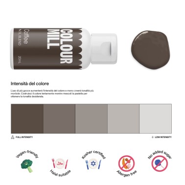 Colour Mill Coffee 20 ml colorante alimentare a base olio 
