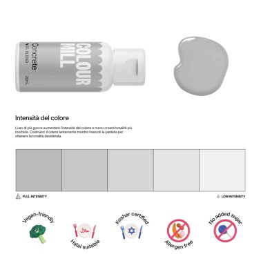 Colour Mill Concrete 20 ml oil-based food coloring 