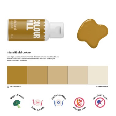 Colour Mill Mustard 20 ml colorante alimentare a base olio 