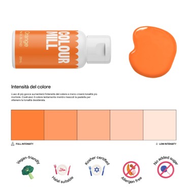 Colour Mill Orange 20 ml colorante alimentare a base olio 