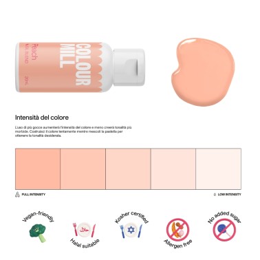 Colour Mill Peach 20 ml colorante alimentare a base olio 