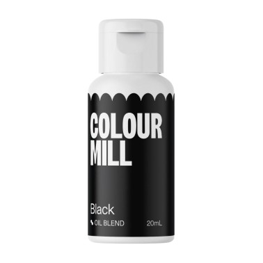 Colour Mill Černá 20 ml Olejové potraviny zbarvení 