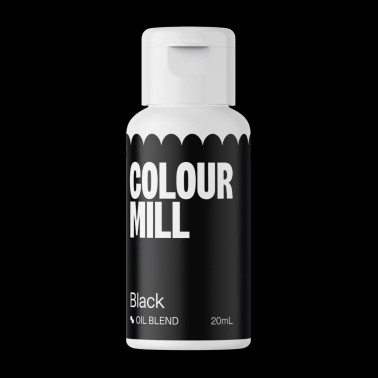 Colour Mill Černá 20 ml Olejové potraviny zbarvení 