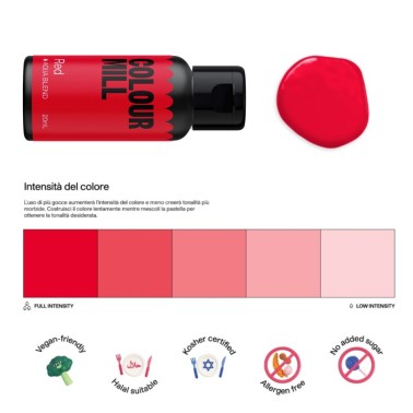 Colorante alimentare idrosolubile Colour Mill Red 20 ml 