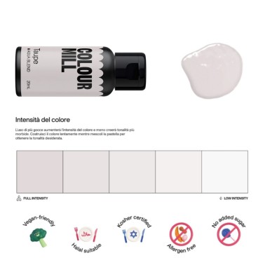 Colorante alimentare idrosolubile Colour Mill Taupe 20 ml 