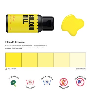 Colorante alimentare idrosolubile Colour Mill Yellow 20 ml 