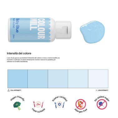 Colour Mill Baby Blue 20 ml Olejové potraviny zbarvení 