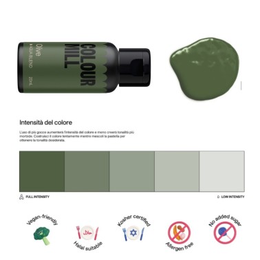 Colorante alimentare idrosolubile Colour Mill Olive 20 ml 