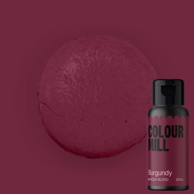 Colorante alimentare idrosolubile Colour Mill Burgundy 20 ml 