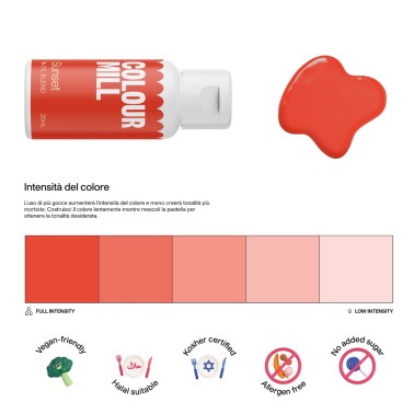 Colour Mill Sunset 20 ml colorante alimentare a base olio 