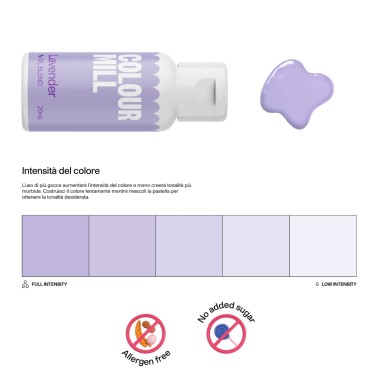 Colour Mill Lavender 20 ml colorante alimentare a base olio 