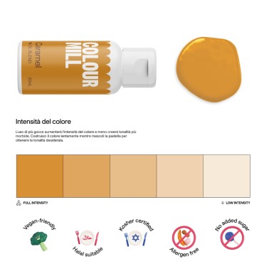 Colour Mill Caramel 20 ml oil-based food coloring 