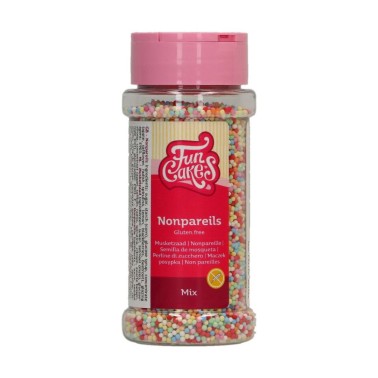 Mompararky de sources de sucre multicolores gluten 80 g Funcakes