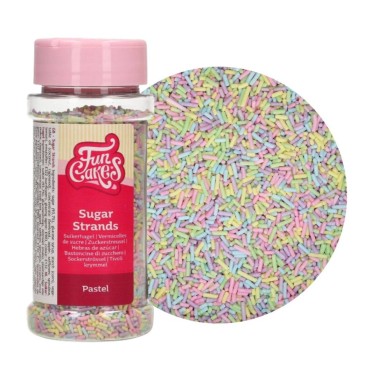 Pastel sugar sticks 80 g Funcakes