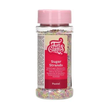 Bastoncini di zucchero pastello 80 g FunCakes