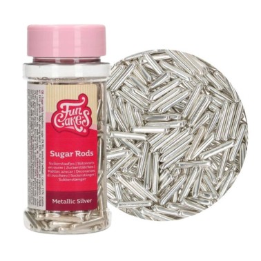 XL Metallic Bastonicini Funcakes Silber
