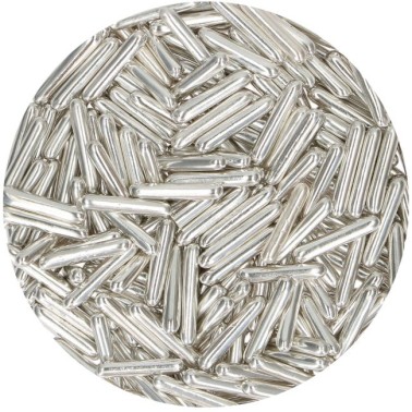 Bastonicini metallizzati XL Funcakes argento