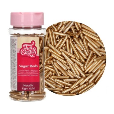 XL Metallic Bastonicini Funcakes lehký zlatý