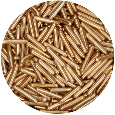 XL metallic bastonicini Funcakes light gold
