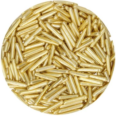 Bastonicini metallizzati XL Funcakes oro giallo