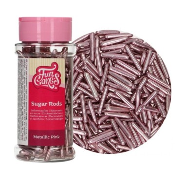 Bastonicini metallizzati XL Funcakes rosa