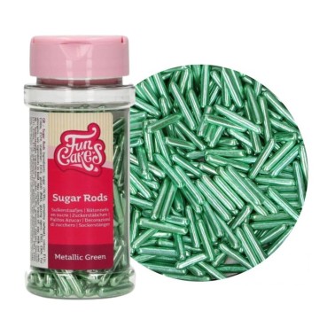 XL Metallic Bastonicini Funcakes Zelený