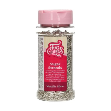 Codette di zucchero argento metallizzato FunCakes 80 g