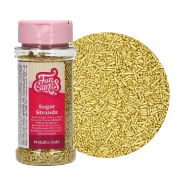 Codette di zucchero oro metallizzato FunCakes 80 g