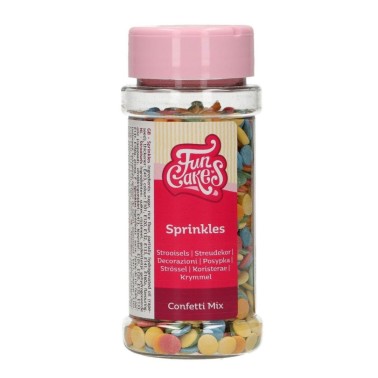 Coriandoli di zucchero mix colori 60 g FunCakes