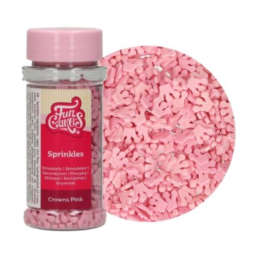 Coroncine rosa di zucchero 45 g FunCakes