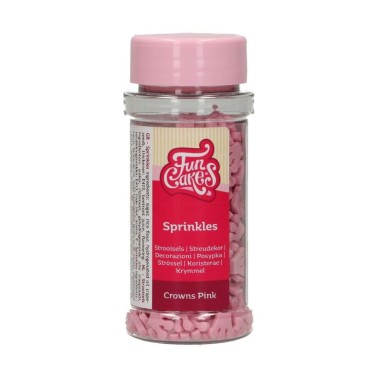 Coroncine rosa di zucchero 45 g FunCakes