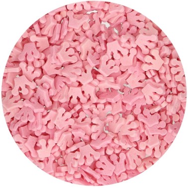 Coroncine rosa di zucchero 45 g FunCakes
