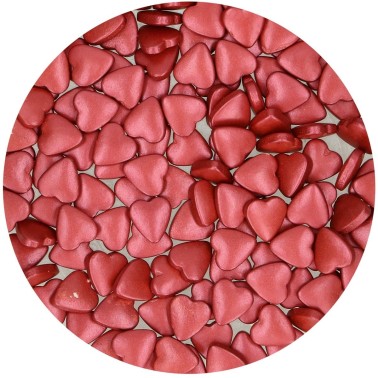 Cuori di zucchero bordeaux 80g FunCakes
