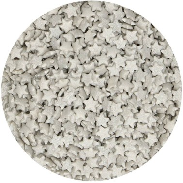 Sugar decorations Star Silver Funcakes 60 g
