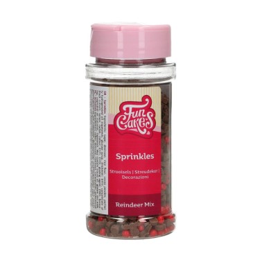 Decorations Sugar Mix Reindeer 55 g Funcakes