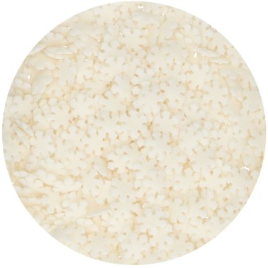 Fiocchi di neve bianchi di zucchero 50 g FunCakes