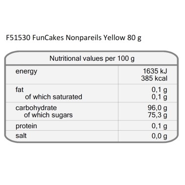 Mompariglia FunCakes GIALLO 80 g