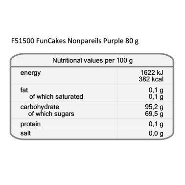Mompariglia FunCakes VIOLA  80 g