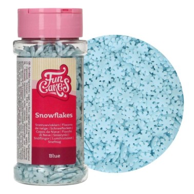 Fiocchi di neve celesti di zucchero 50 g FunCakes