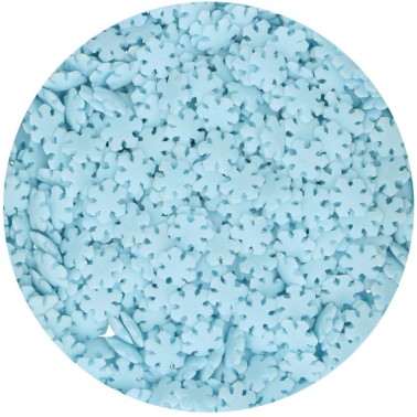Fiocchi di neve celesti di zucchero 50 g FunCakes
