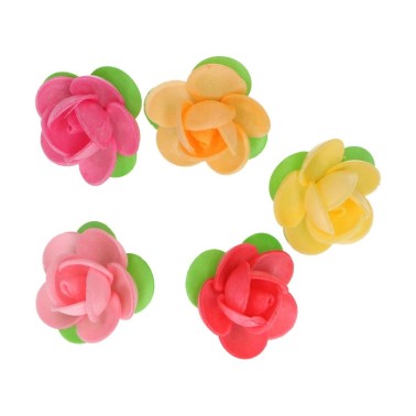 Fiori in cialda commestibili Camelia 5 pezzi