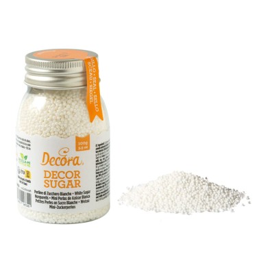 Perline di zucchero bianche Decora 90 g