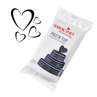Pasta di zucchero Top Saracino Nera 1kg