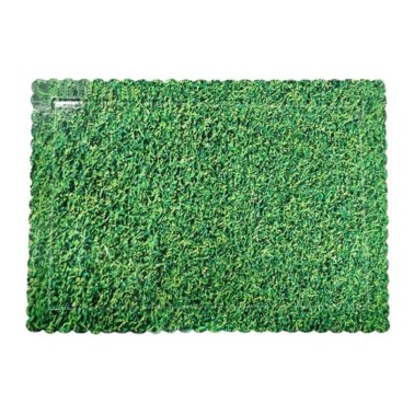 Rectangular underort grass effect scalloped edge