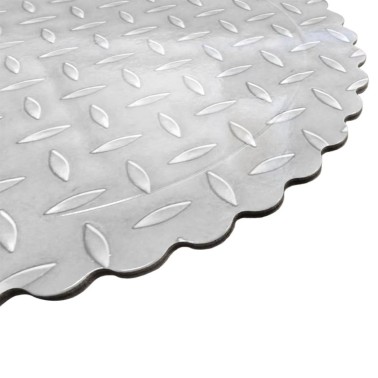 Sottotorta tondo effetto metallizzato bordo smerlato
