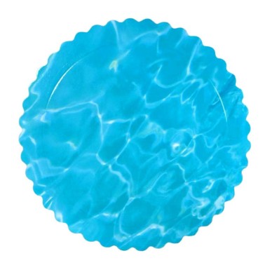 Sottotorta tondo effetto acqua bordo smerlato