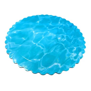 Sottotorta tondo effetto acqua bordo smerlato