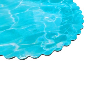 Sottotorta tondo effetto acqua bordo smerlato