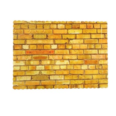 Brick-effect rectangular vest